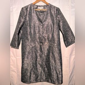 Danillo long coat black silver size 16